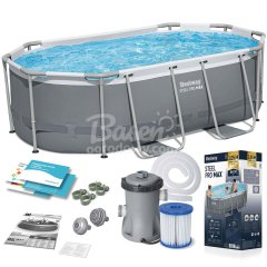 Basen ogrodowy stelażowy 305 x 200 x 84 cm 10w1 Bestway 5614A
