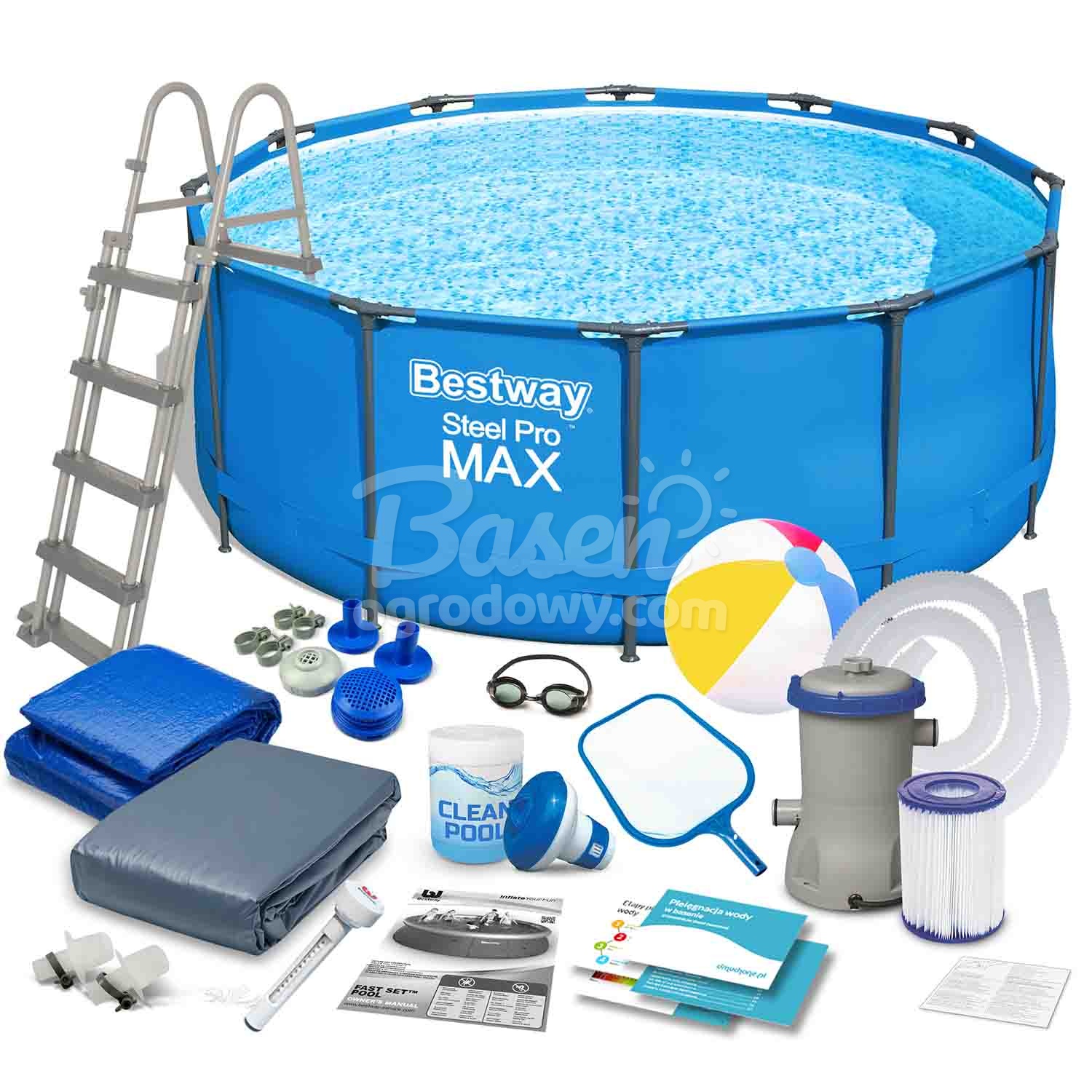 Basen ogrodowy stelażowy 366 x 122 cm 18w1 Bestway 56420