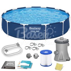 Basen ogrodowy stelażowy 366 x 76 cm 7w1 Bestway 56681