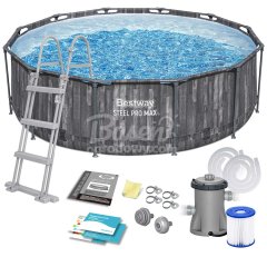 Basen ogrodowy stelażowy 366 x 100 cm 10w1 Bestway 5614X