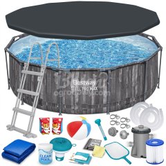 Basen ogrodowy stelażowy 366 x 100 cm 18w1 Bestway 5614X
