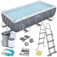 Basen ogrodowy stelażowy 404 x 201 x 100 cm 11w1 Bestway 56721