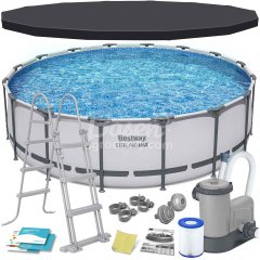  Basen ogrodowy stelażowy 488 x 122 cm 12w1 Bestway 5612Z