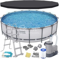 Basen Ogrodowy Stelażowy 549 x 122 cm 11w1 Bestway 56462