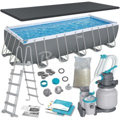 Basen ogrodowy stelażowy 640 x 274 x 132 cm 12w1 Bestway 5612B