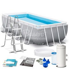 Basen ogrodowy stelażowy Prism Frame 400 x 200 x 100 cm 4w1 INTEX 26788