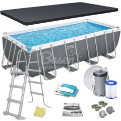 Basen stelażowy ogrodowy 488 x 244 x 122 cm 12w1 Bestway 56670