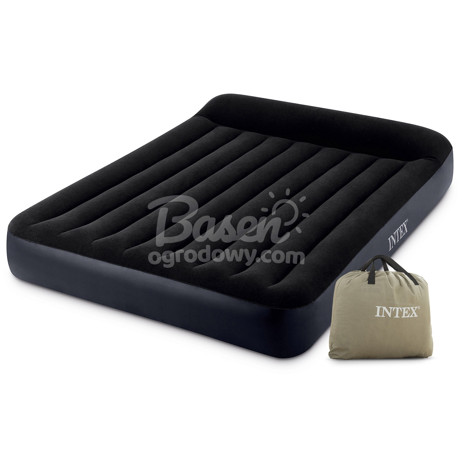 Materac dmuchany Pillow Rest Queen 203 x 152 x 25 cm INTEX 64143
