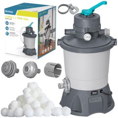 Pompa piaskowa do basenów + kulki filtracyjne 3596l/h Bestway 58515