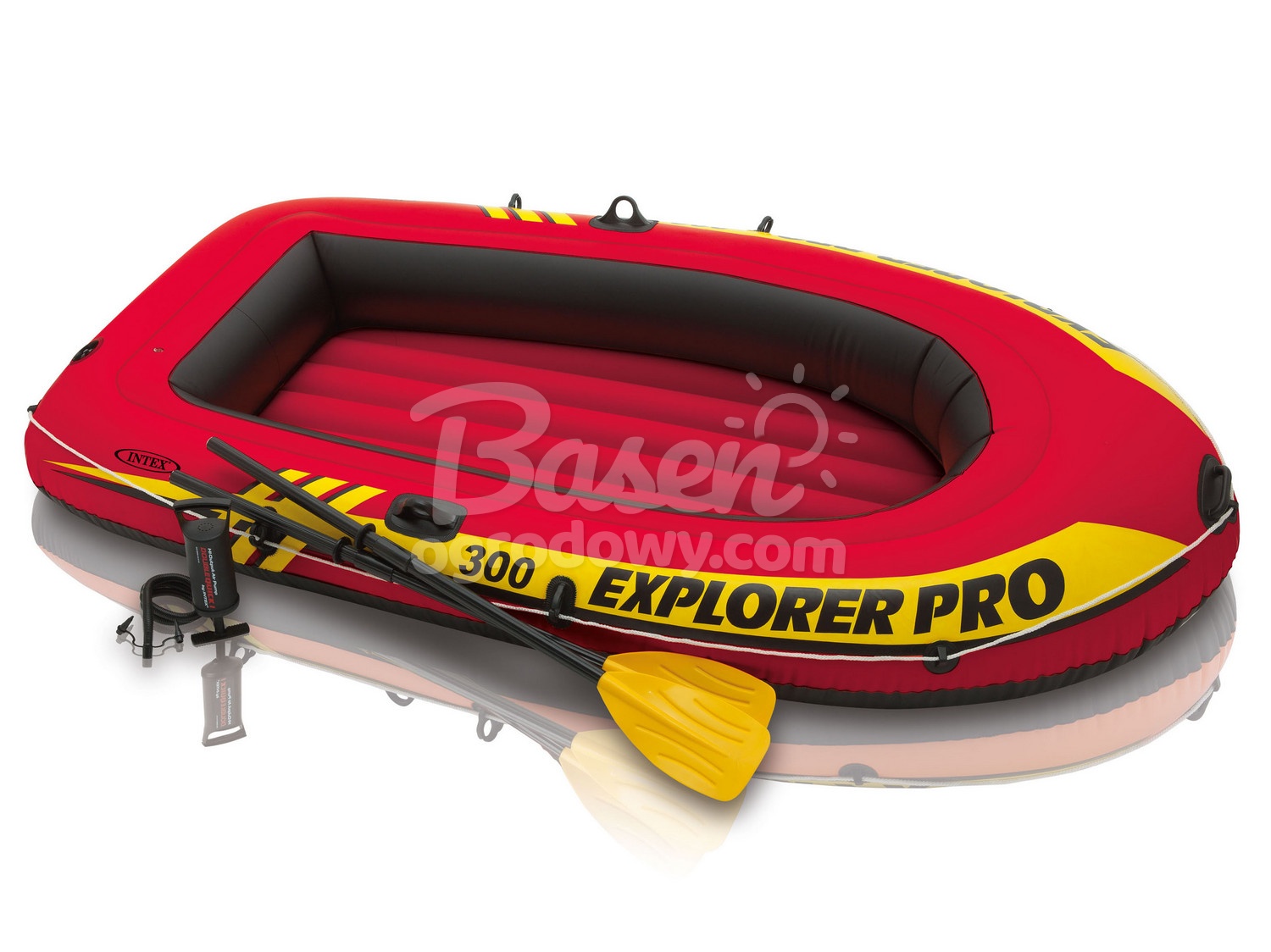 Ponton Explorer PRO 300 Set 244 x 117 x 36 cm wiosła + pompka INTEX 58358