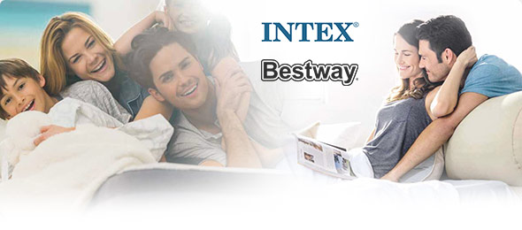 Materace welurowe renomowanych firm Intex i Bestway